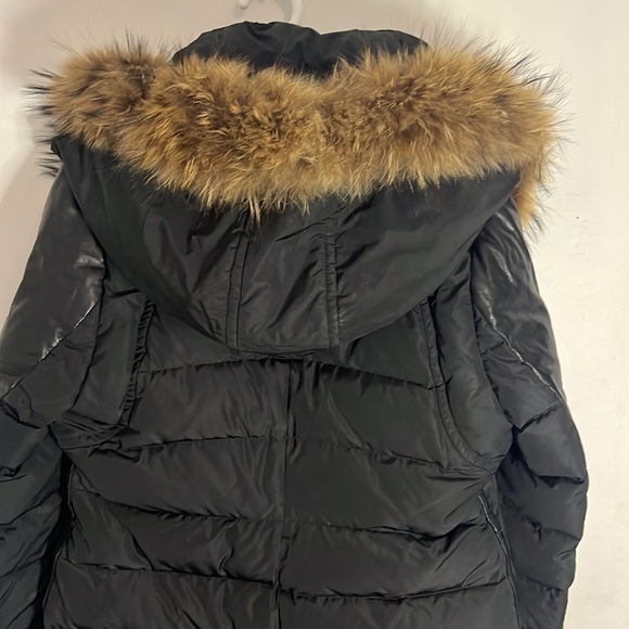 Rudsak Roya Asiatic Raccoon-Fur-Trim Asymmetrical Down Coat Puffer Winter Jacket - Picture 8 of 13